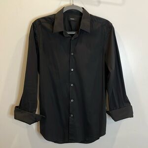 Theory men’s black button down